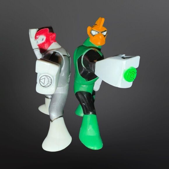 Imaginext White Lantern Sinestro vs. Green Lantern Action League Figure Set A3 - Picture 6 of 7